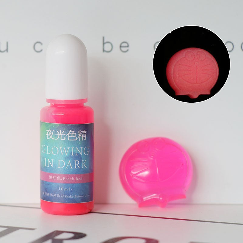 Luminous Resin Pigment for UV & Dark Glow Crafts - 20 Colors, 10ml
