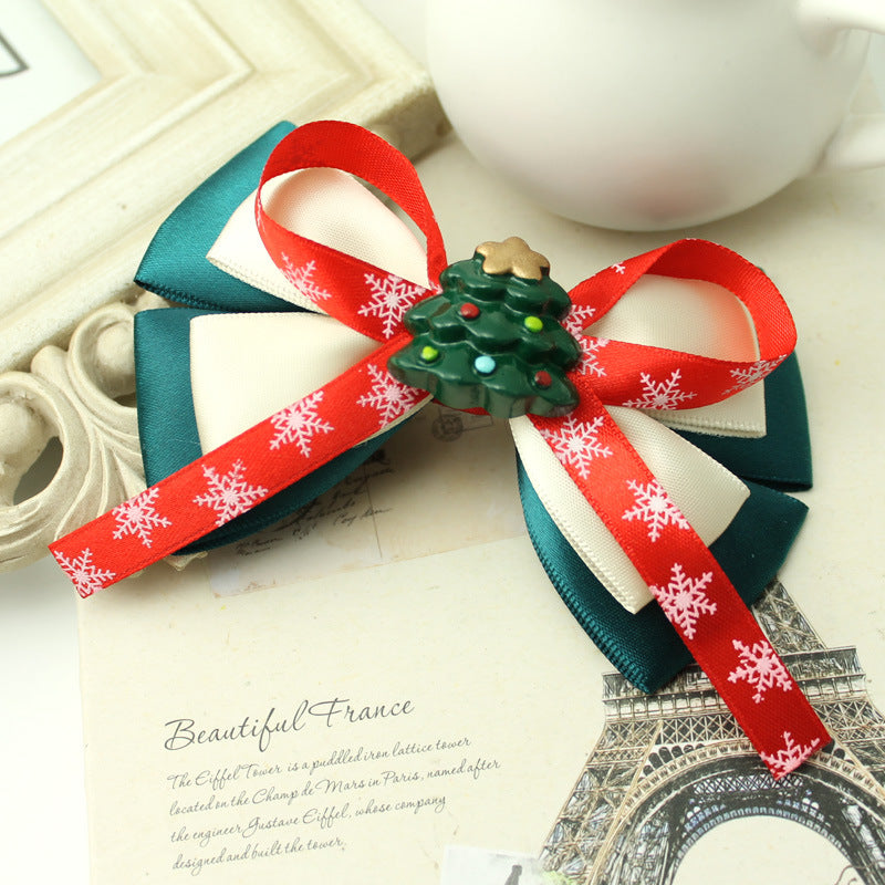 Christmas Hair Clip Set - Cute Bow, Flower & Holiday Styles for Women