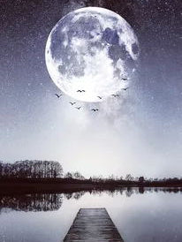 DIY Moon Full Square Diamond Painting Embroidery Home Decor