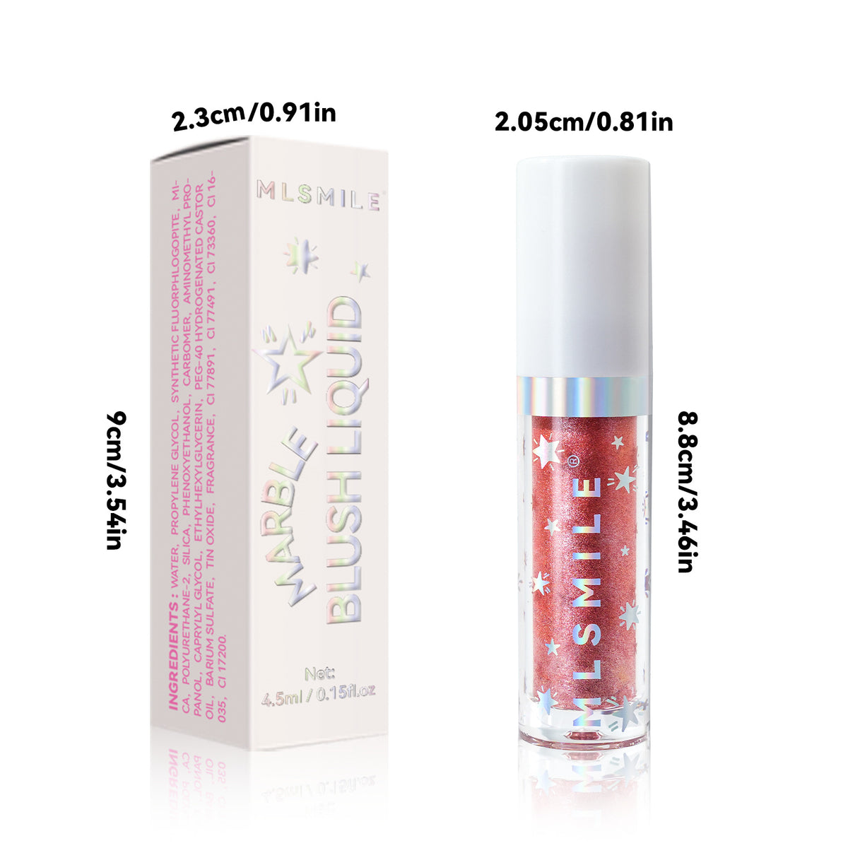 Marble Liquid Blush Brightening Face Makeup Rouge - Multiple Colors