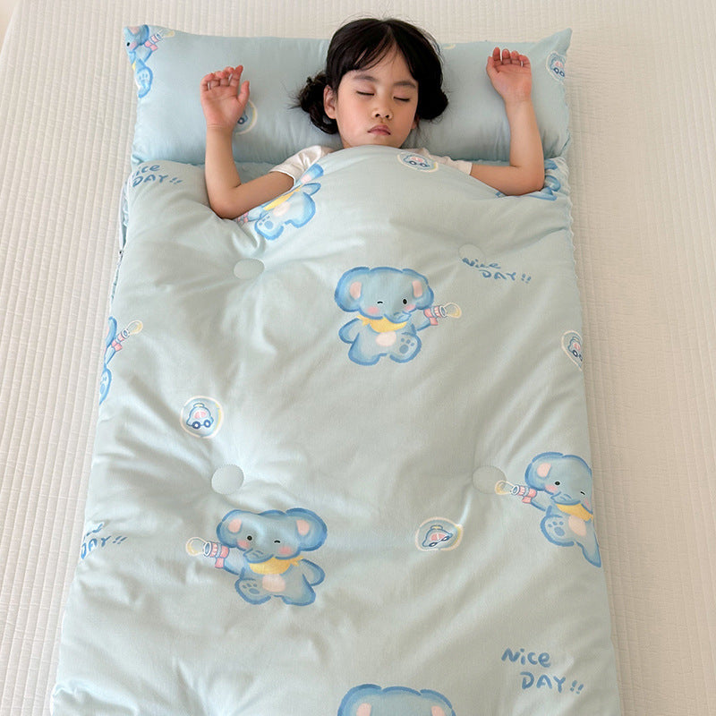 Children's Cotton Sleeping Bag for All Seasons - Anti-Kick Design
