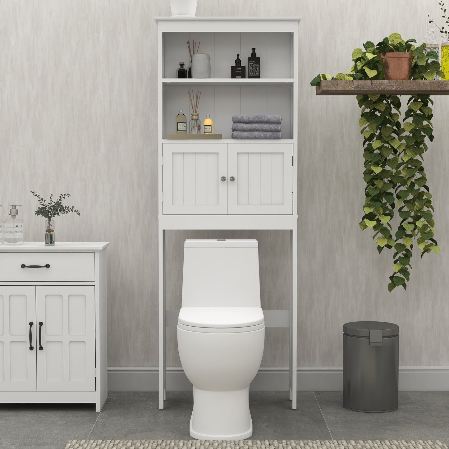Over The Toilet Rack 2 -Tier Bathroom Spacesaver Storage Shelf With