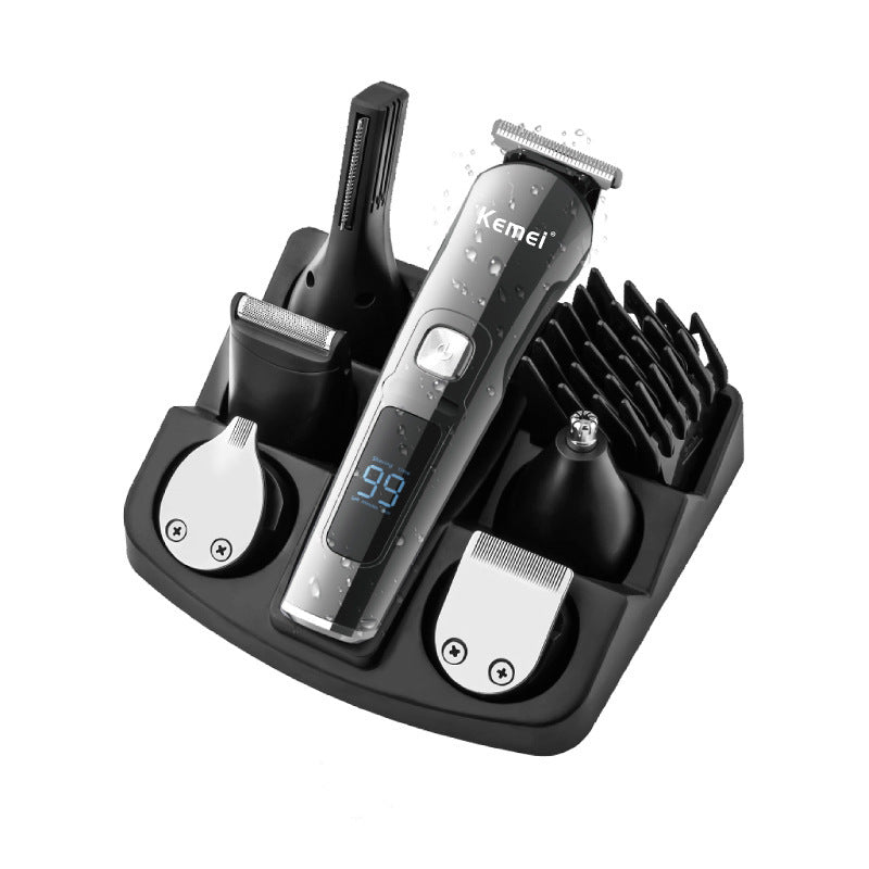Rechargeable Hair Clipper - 6-in-1 Multifunctional Shaver with USB