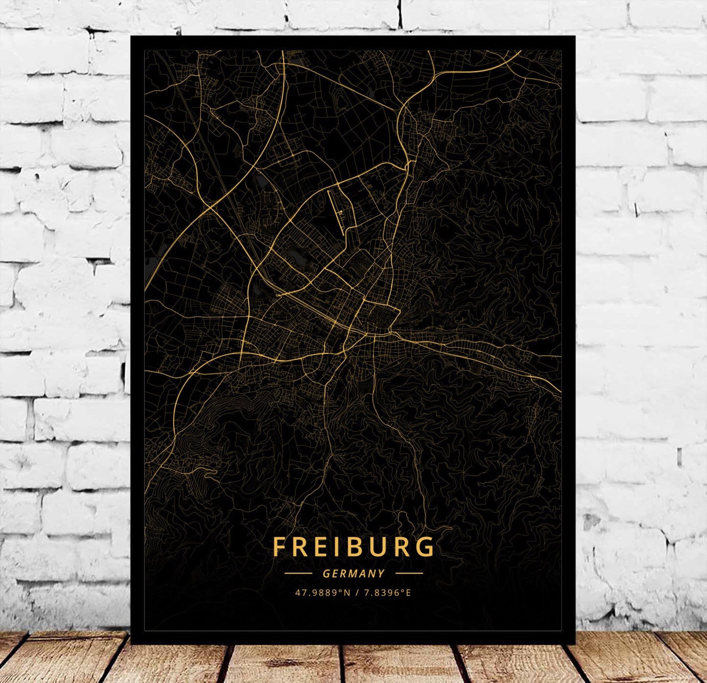 Modern Landscape Decorative Canvas Wall Art for Living Room - Flensburg Germany
