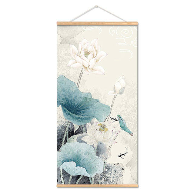 Modern Landscape Wall Art Mural Canvas for Home Decor – Frameless Fabric Painting