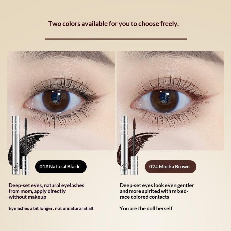 Waterproof Voluminous False Eyelashes - Curling & Lengthening Mascara, Natural Curl, Quick-Drying