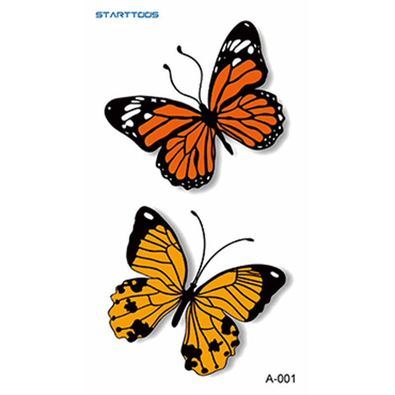 Semi-Permanent Tattoo Sticker Set for Nail Art - Multiple Patterns & Sizes