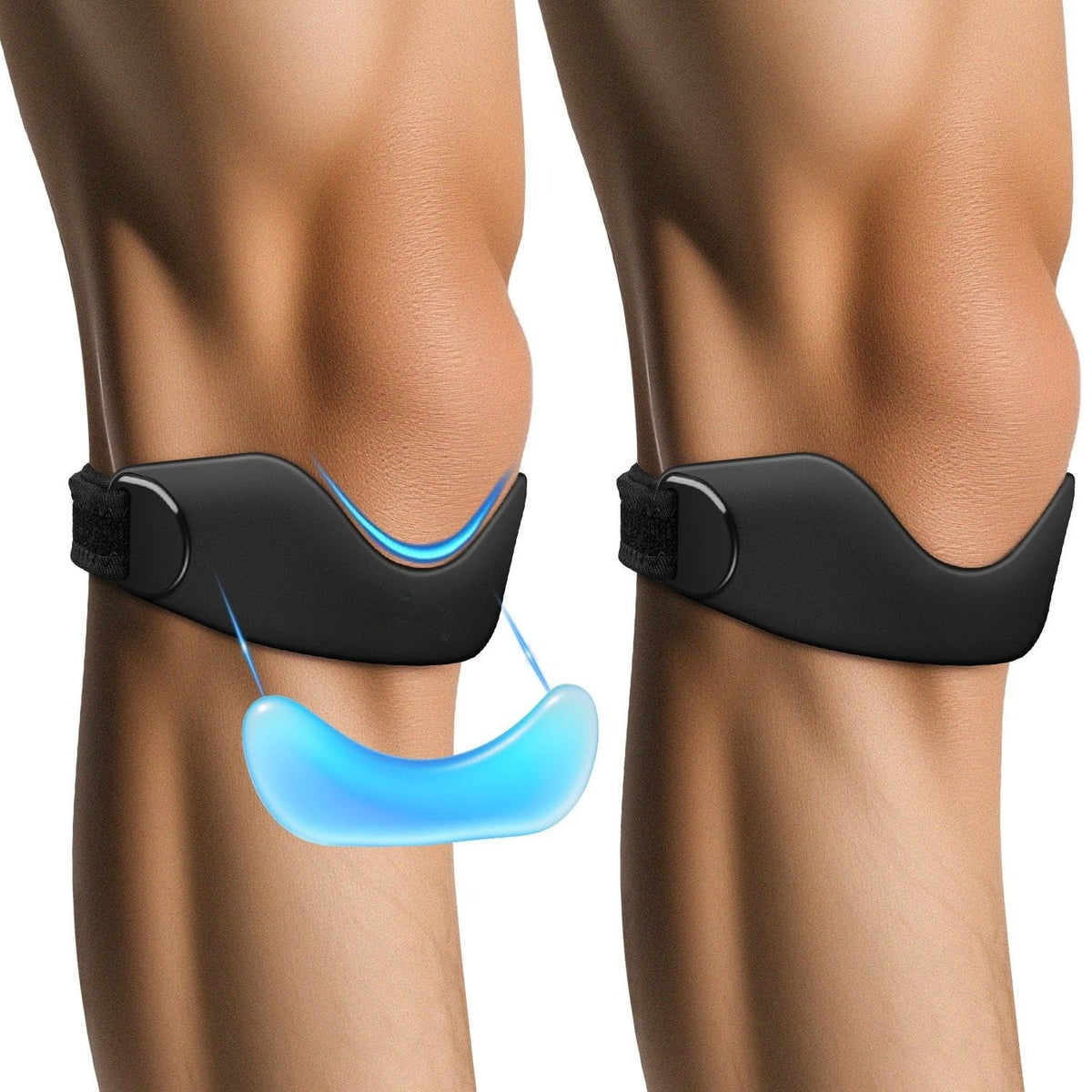 Knee Patellar Support Strap - Black