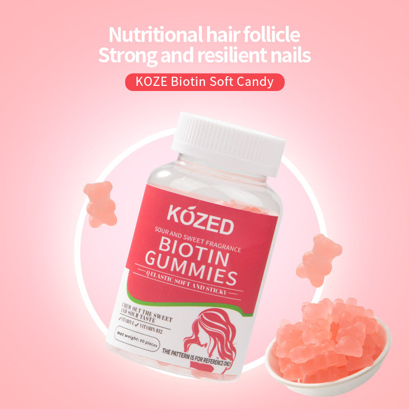 Biotin Soft Gummy Vitamins - 60 Pieces