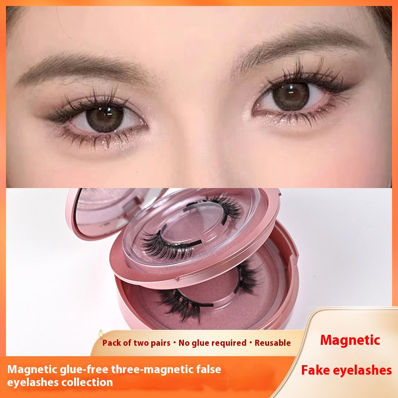 Magnetic Glue-Free False Eyelashes - Natural Look, Long-Lasting, Collection Use