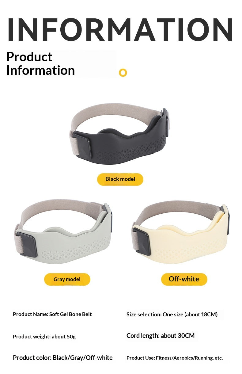 Butterfly-Style Silicone Knee Brace Strap – Sports & Injury Prevention