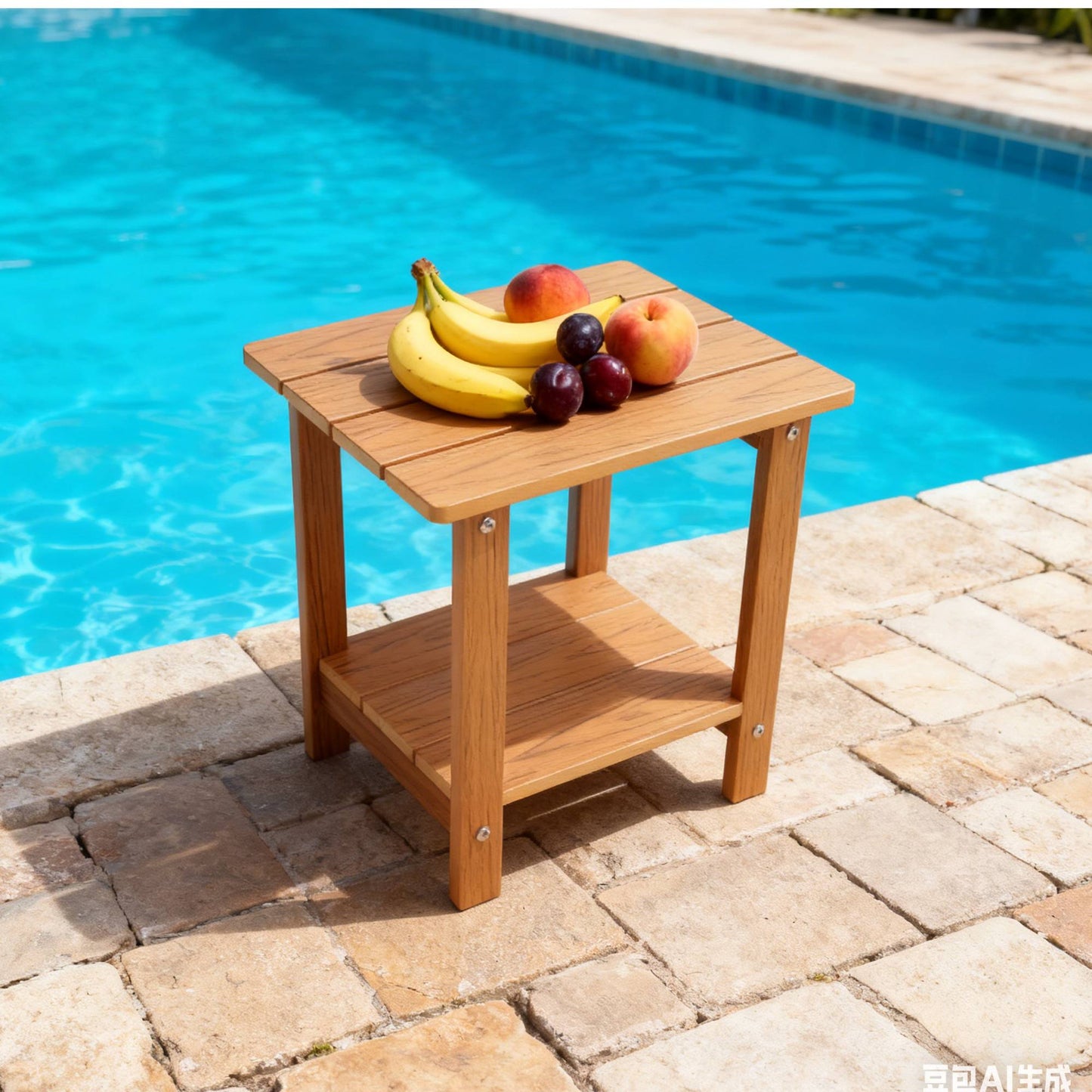 Stylish Side Table Perfect For Outdoor Yard Togethers Snacks & Cozy