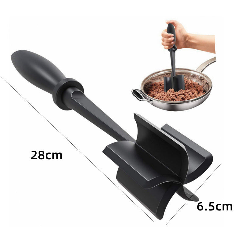 Meat Chopper for Ground Beef & Turkey - Non-Stick Nylon Masher & Smasher
