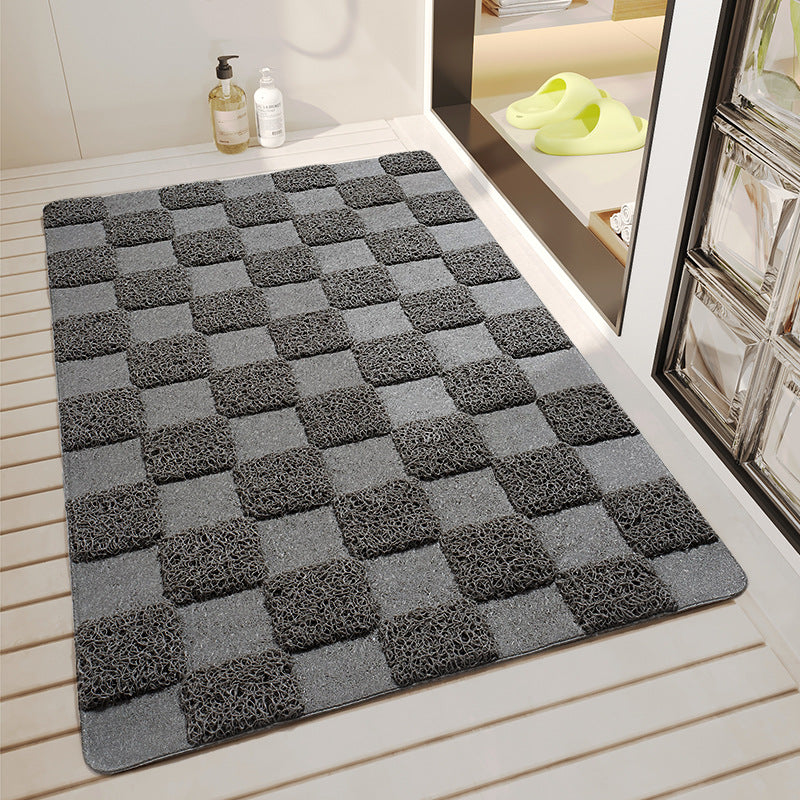 Non-Slip Waterproof Bathroom Floor Mat - 45x75cm, PVC, Multiple Colors