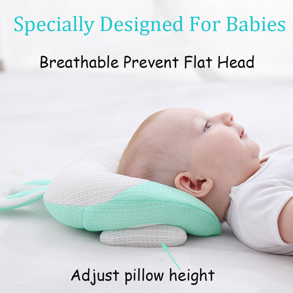 Baby Head Shaping Pillow with Adjustable Columns - Anti-Eccentric Corrector