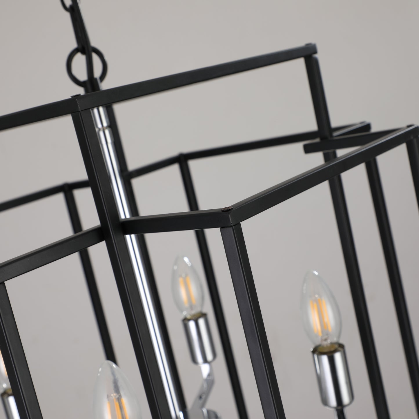 Adjustable Pendant Light Fixture - 60-inch Boom, Metal Frame