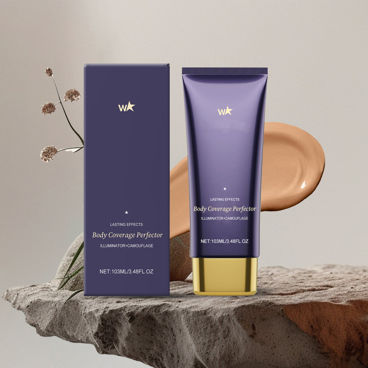 Body Concealer Repair Cream - Long-Lasting Moisturizer & Blemish Cover 103ml