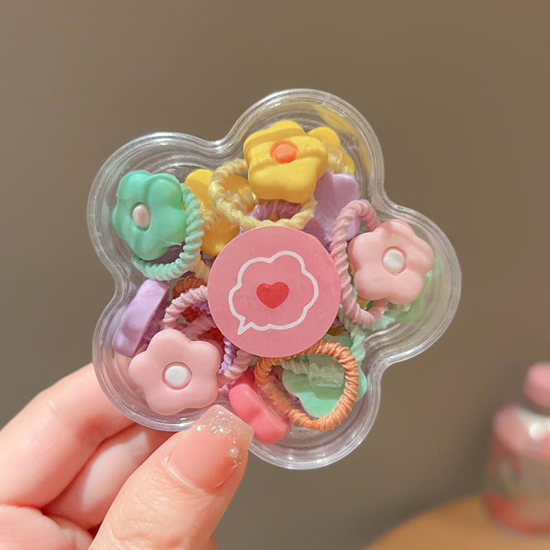 Children's Cute Baby Hair Rope Headband - Highly Elastic, No Hurt, 20PCs Set