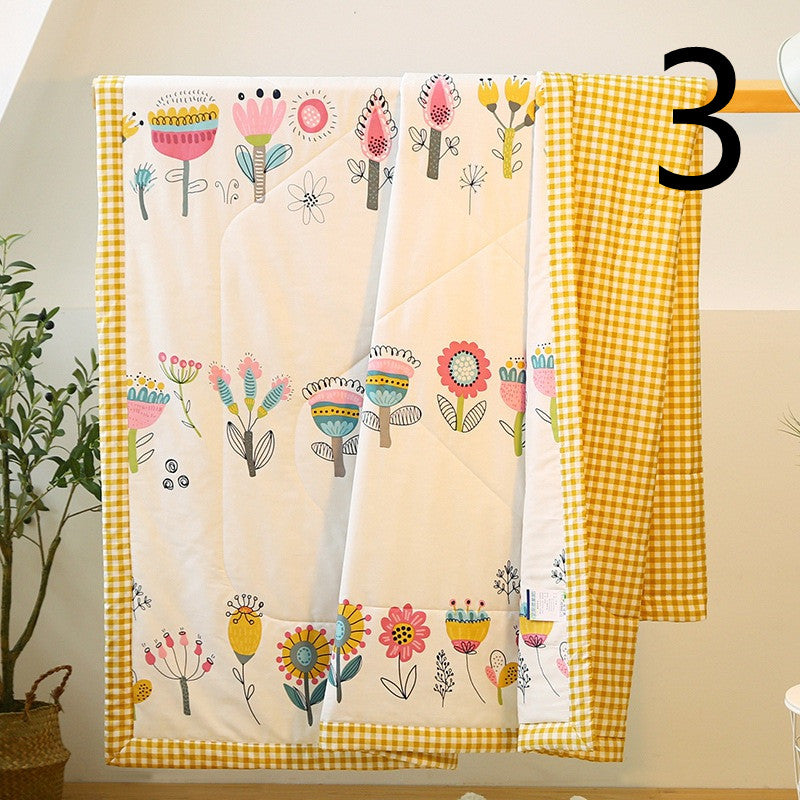 Cotton Summer Quilt Cover Set Breathable Lightweight Bedding