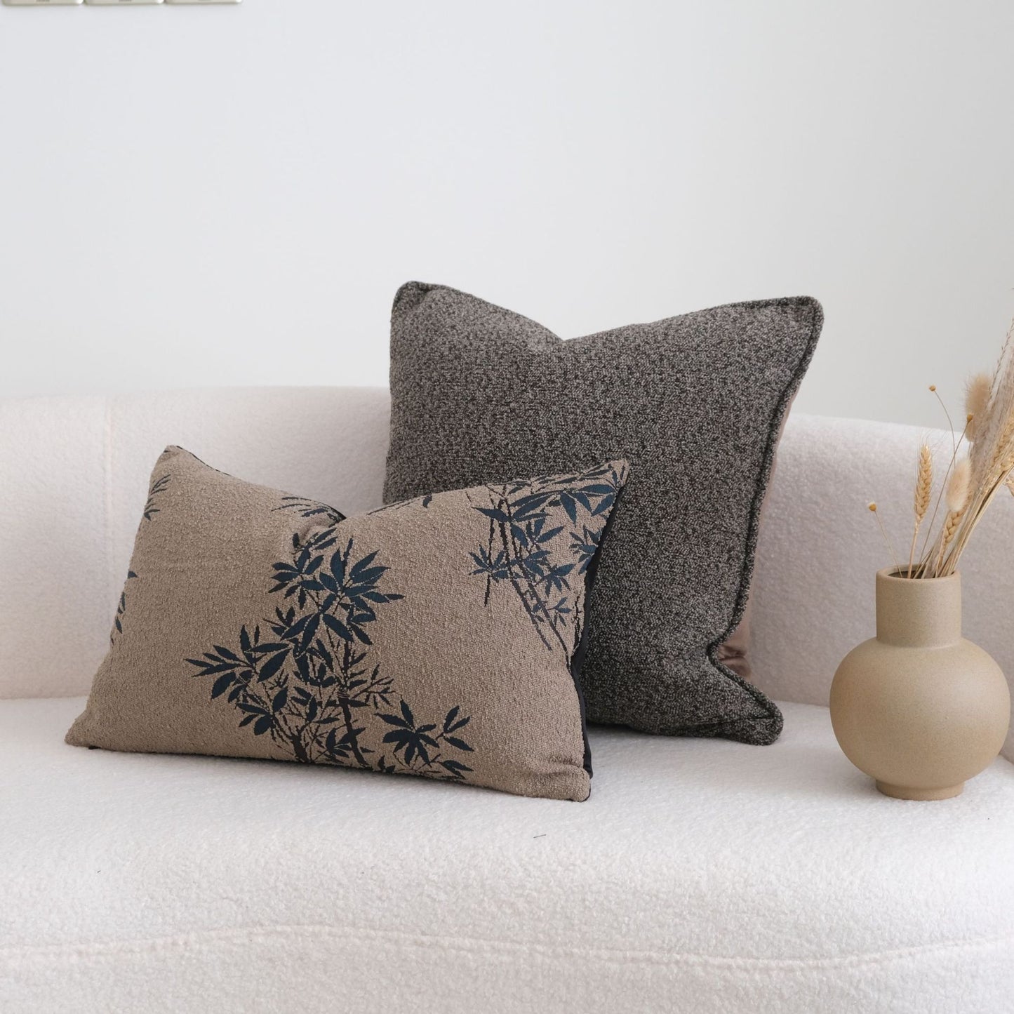 Geometric Pattern Pillowcase with Tassels for Sofa & Home Decor