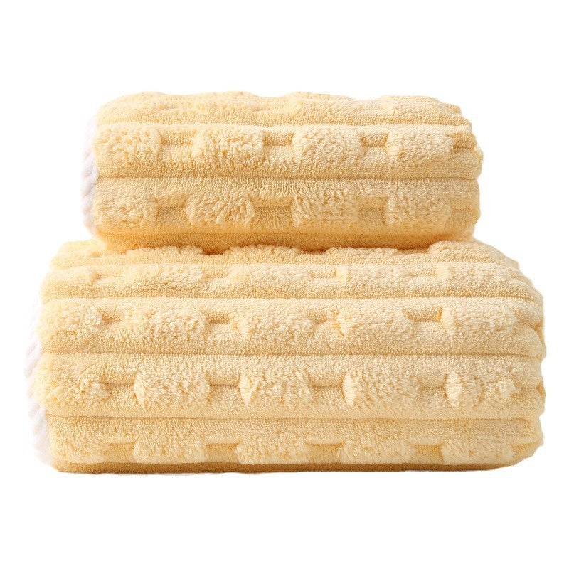 Oversized Face Towel Coral Velvet Thickened & Soft Home Textiles