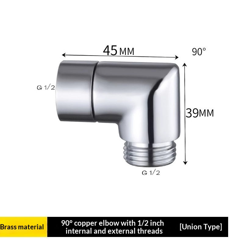 Self-Rotating Anti-Tangle Showerhead Adapter for Bathroom
