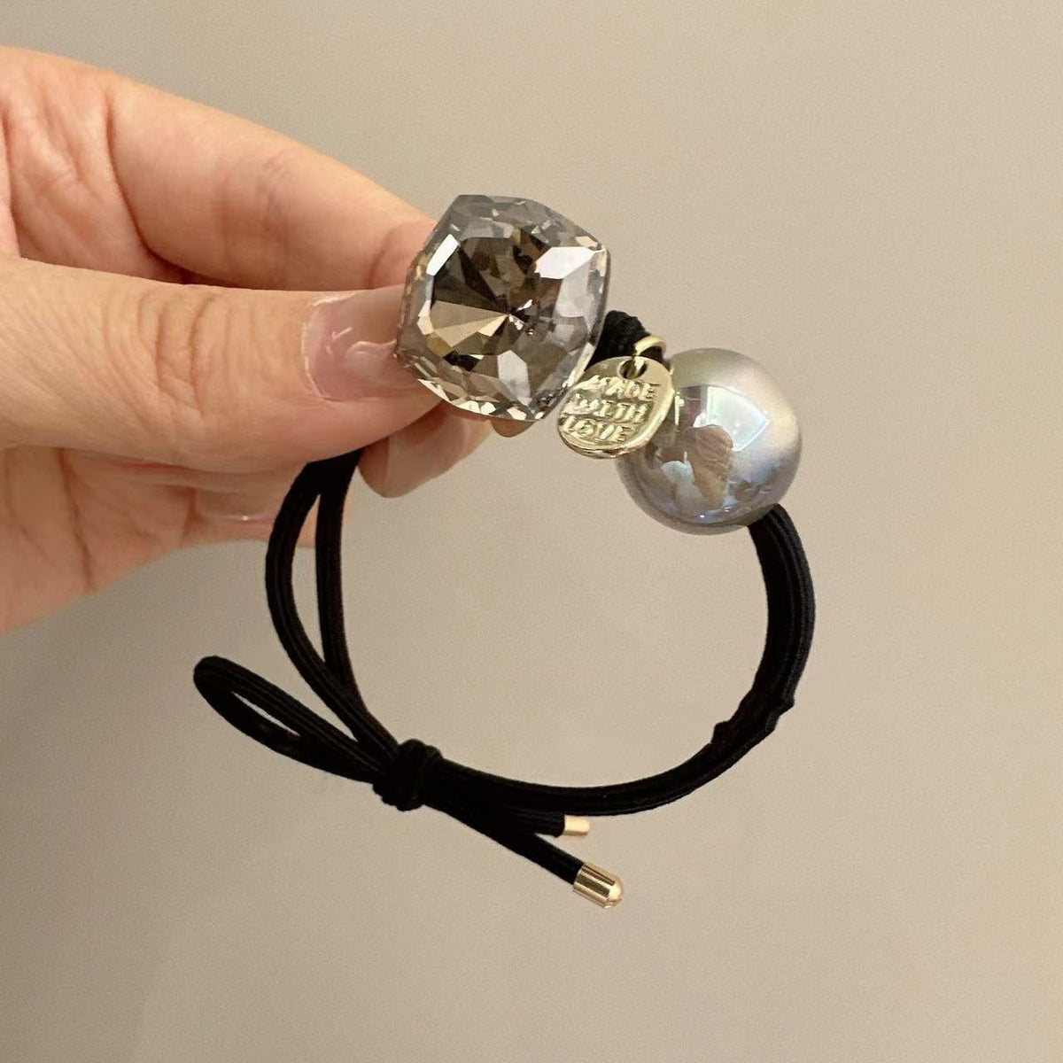 Rubber Band Hair Ties with Beads – Multiple Styles