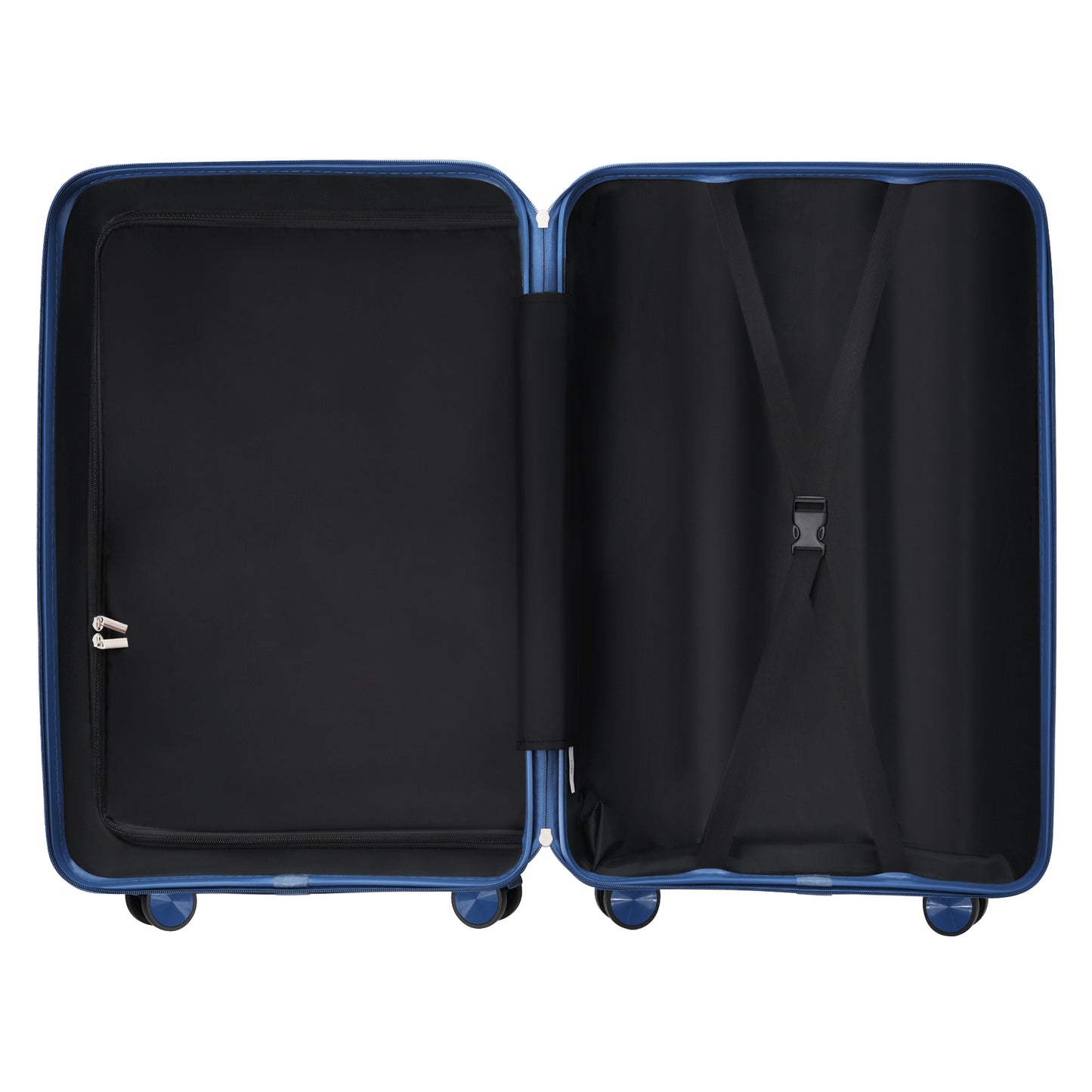 Premium 3-Piece Travel Luggage Set with TSA Locks - Blue