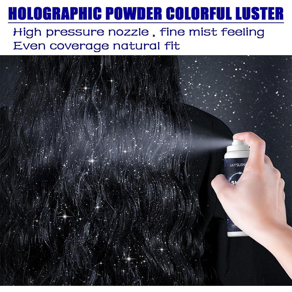 Long-Lasting Glitter Spray for Hair and Body - 60ml Blue Sparkle Shimmer