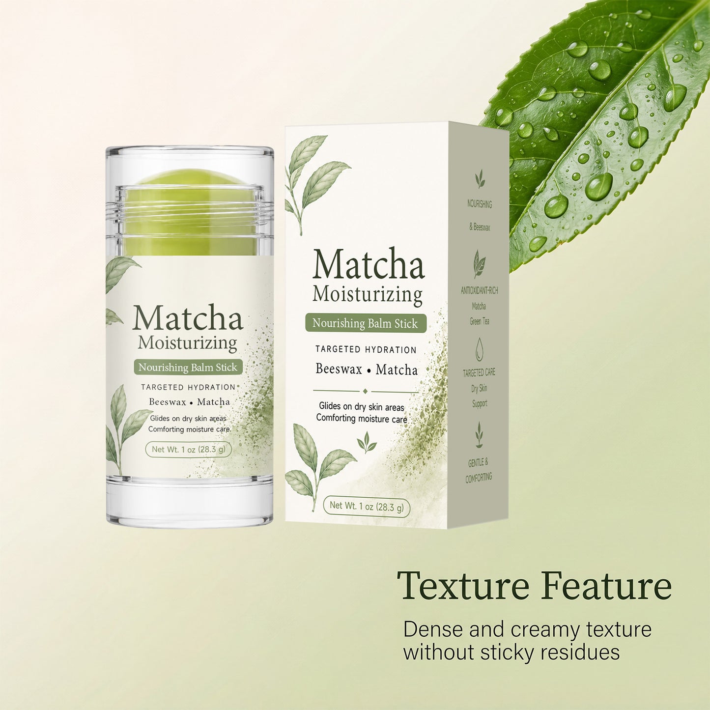 Matcha Moisturizing Skin-Softening Stick - Nourishing Face Care 28.3g