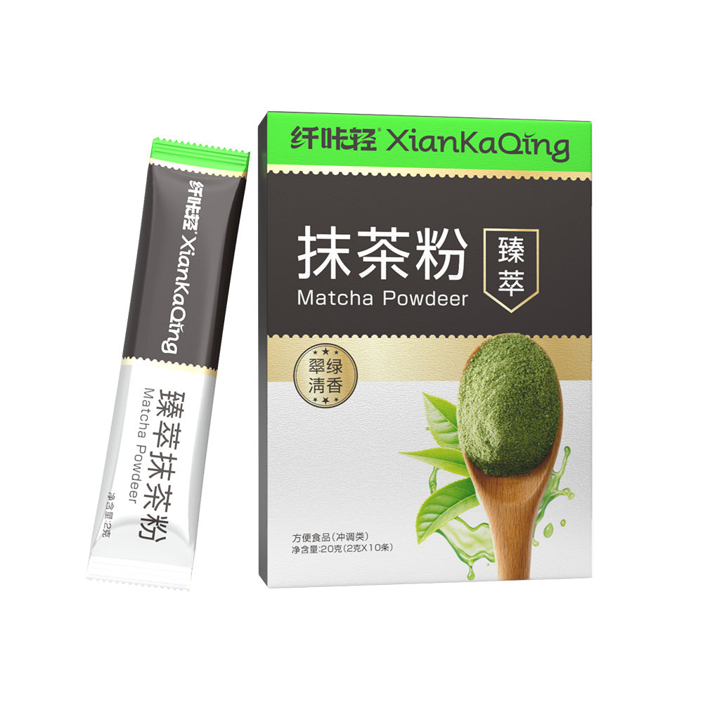 Matcha Powder Single-Serve Sachets - Food-Grade Green Tea for Drinks
