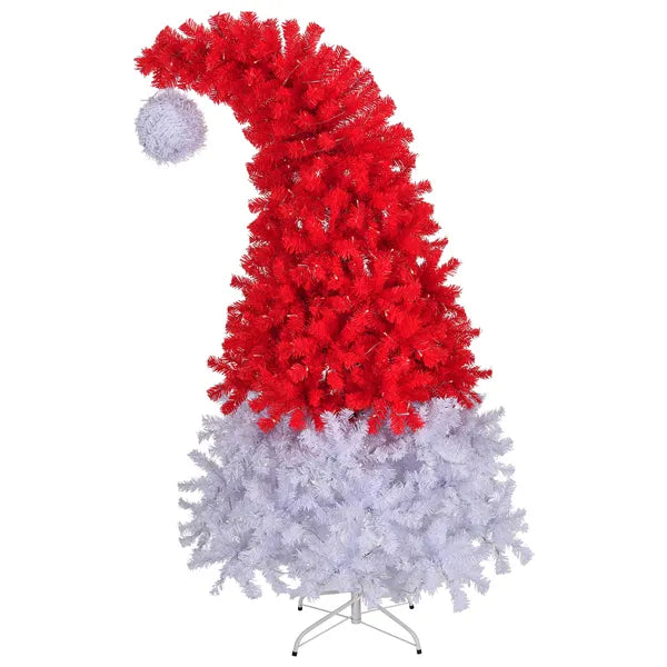 6 FT Santa Hat Style Pre-lit Christmas Tree with 300 Lights