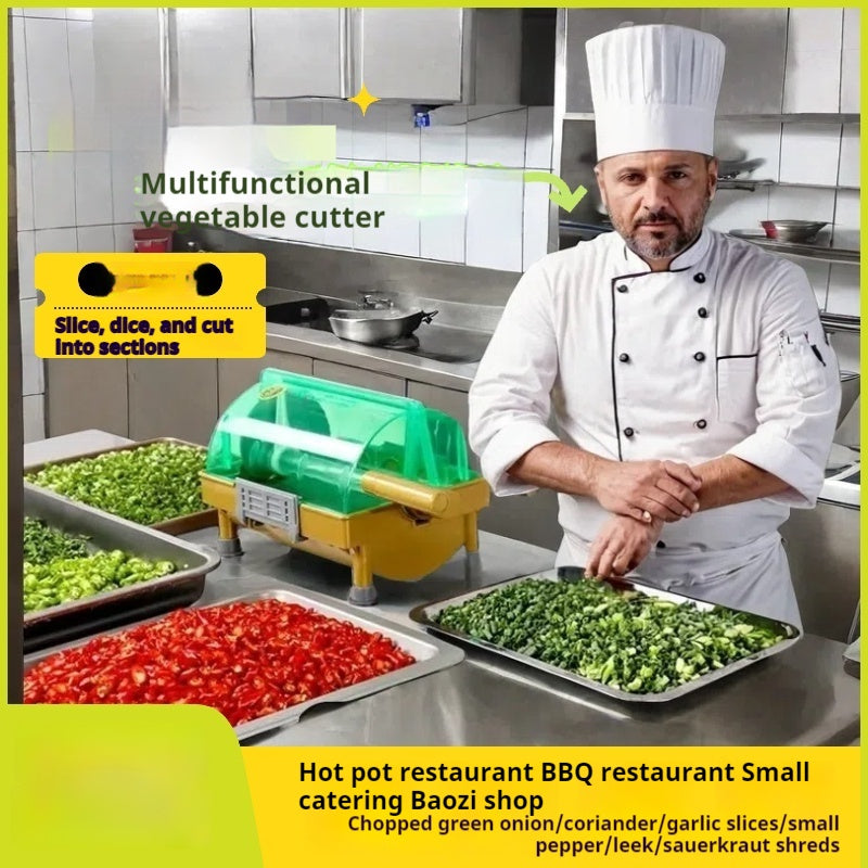 Multifunctional Vegetable Cutter with Stainless Steel Blades for Kitchen