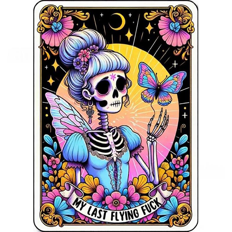 Halloween Skull 5D DIY Diamond Painting Full Drill Wall Art Kit - 30x40cm