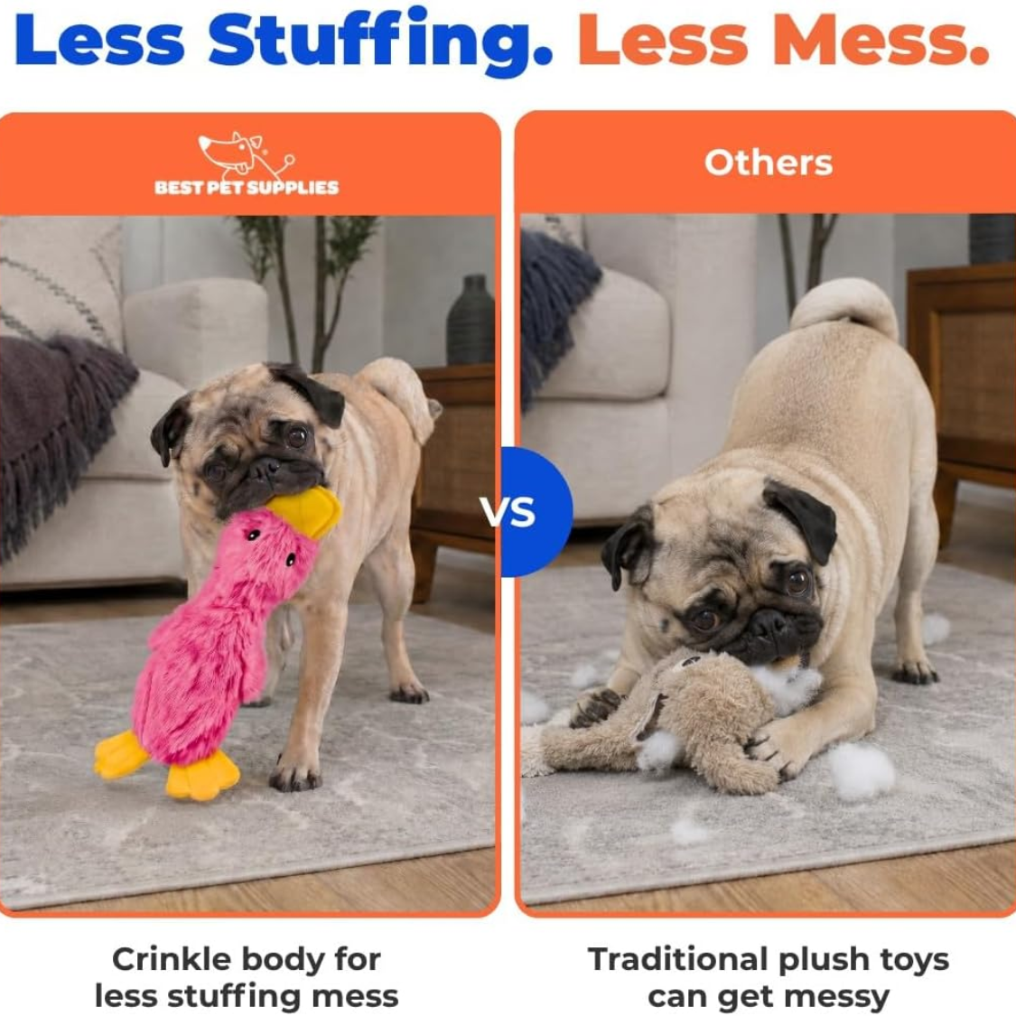 Interactive Dog Chew Toy Set - Squeaky, Crinkle Fun for Small to Large Dogs