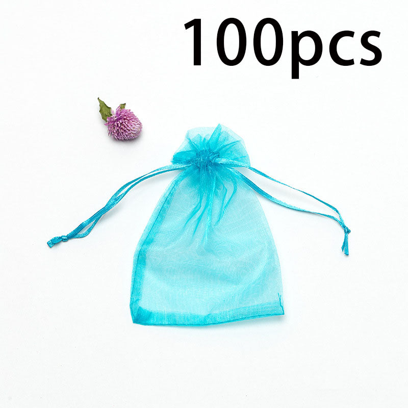 Jewelry Gift Bags 100PCS Drawstring Mesh Bags for Packaging and Storage