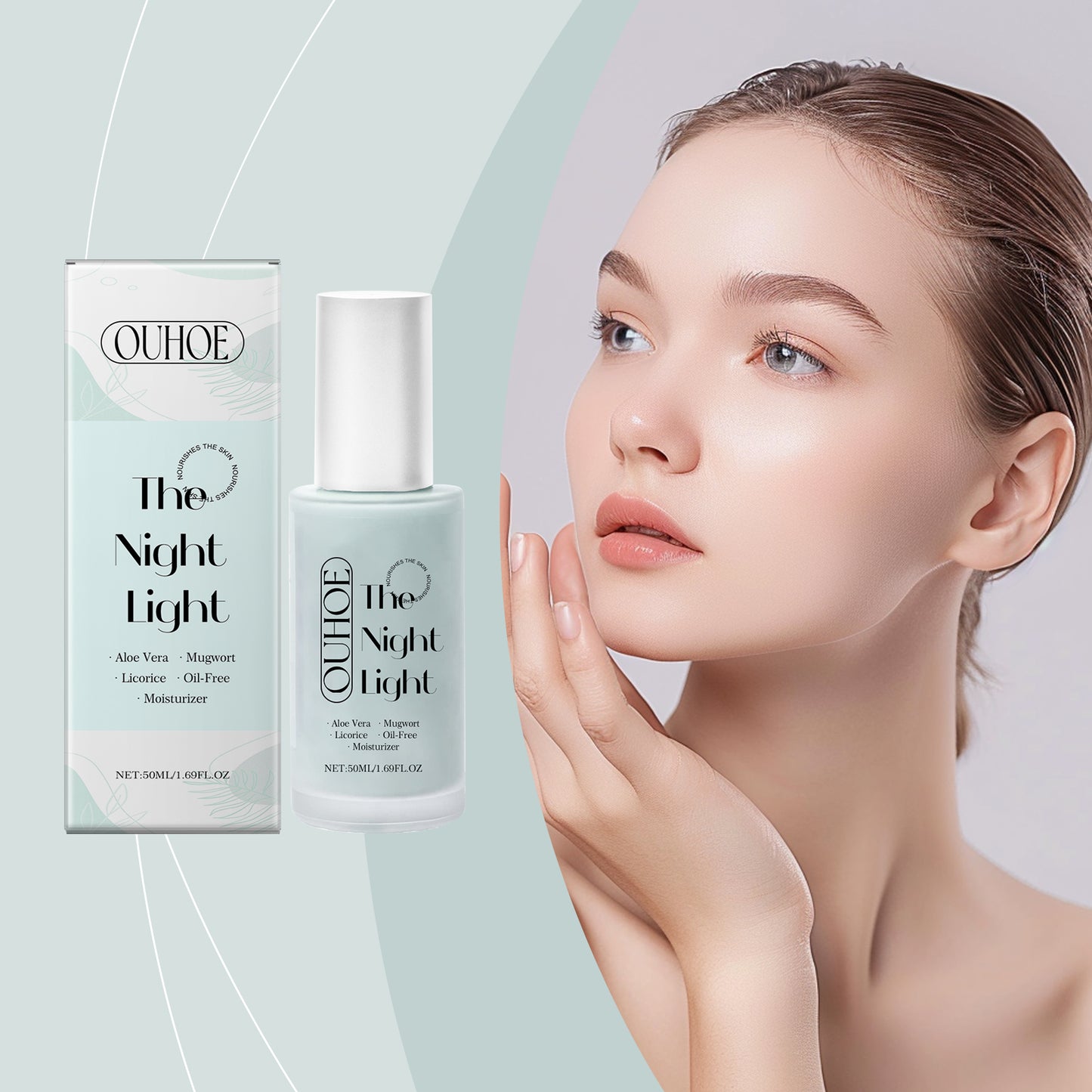 Hyaluronic Acid Moisturizing Face Lotion - Hydrating Night Cream (50ml)