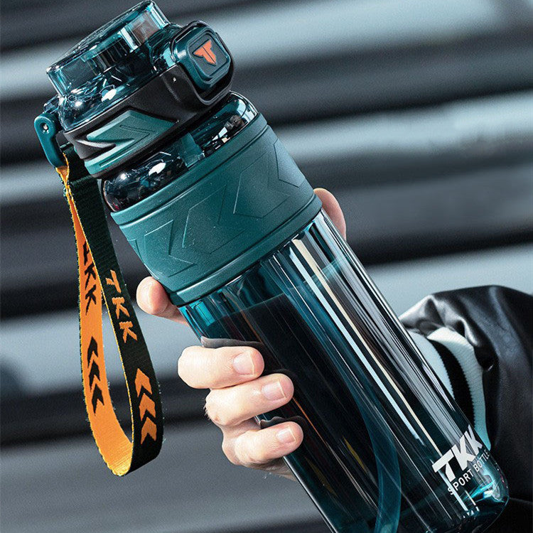 Large Capacity Sports Water Bottle with Straw - 600ml, 800ml, 1000ml