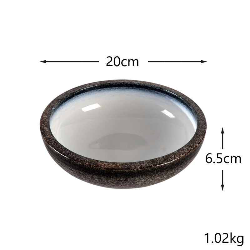 Large Porcelain Kitchen Bowl with Multiple Sizes - Household Home Storage