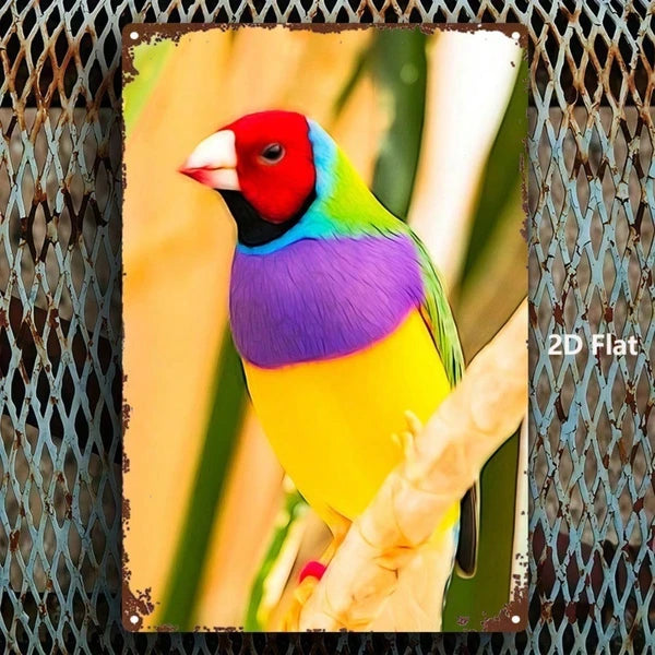 Metal Tin Wall Decoration - 20 cm x 20 cm