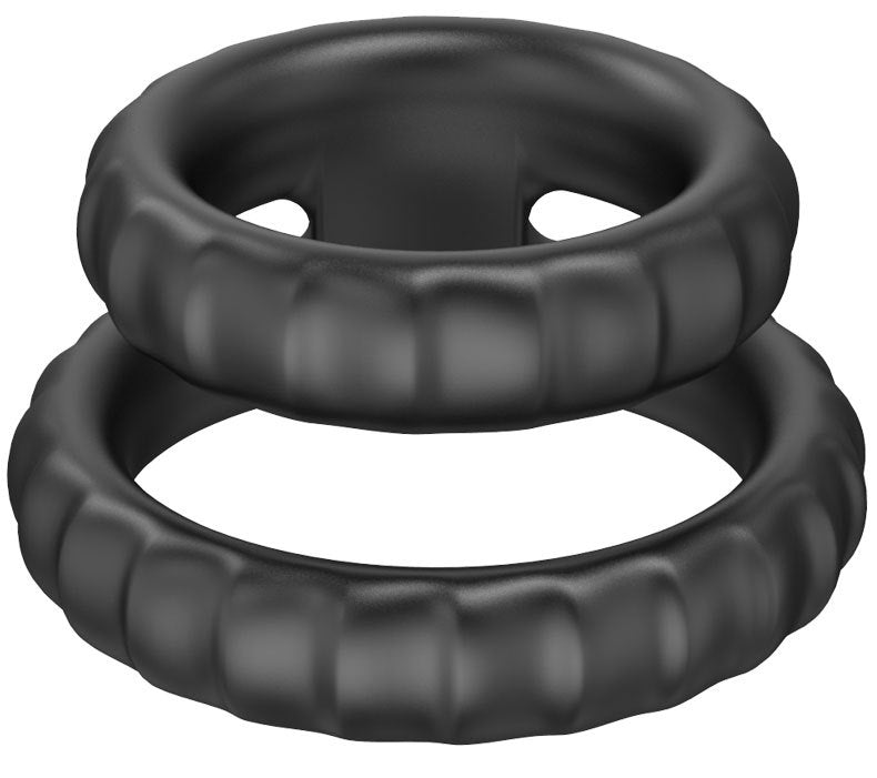 Liquid Silicone Penis Ring Set - Couples Delay and Blocking Rings