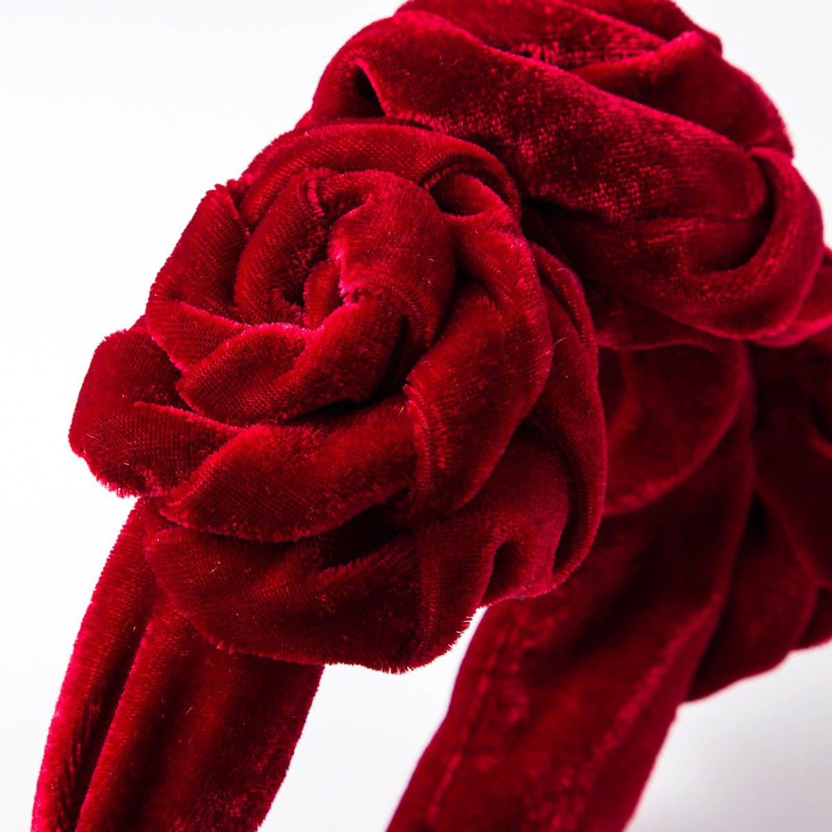 Gold Velvet Flower Headband
