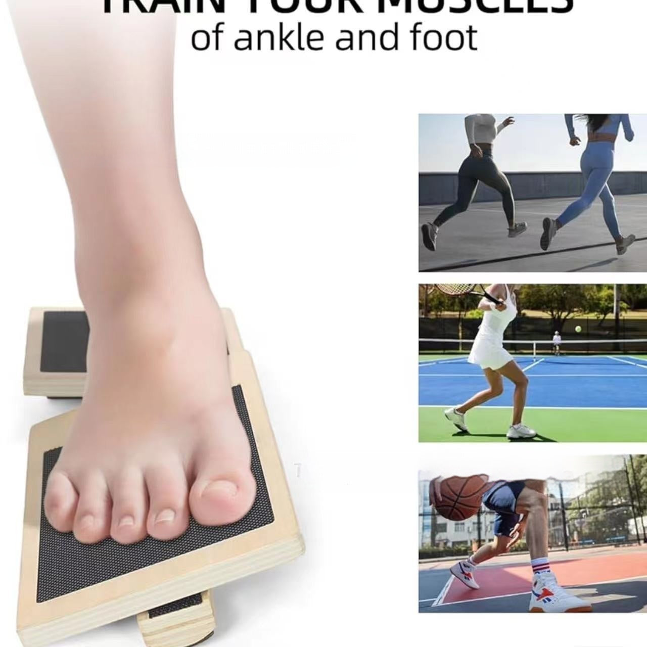 Wooden Yoga Foot Tensioner Trainer - Solid Pine Design