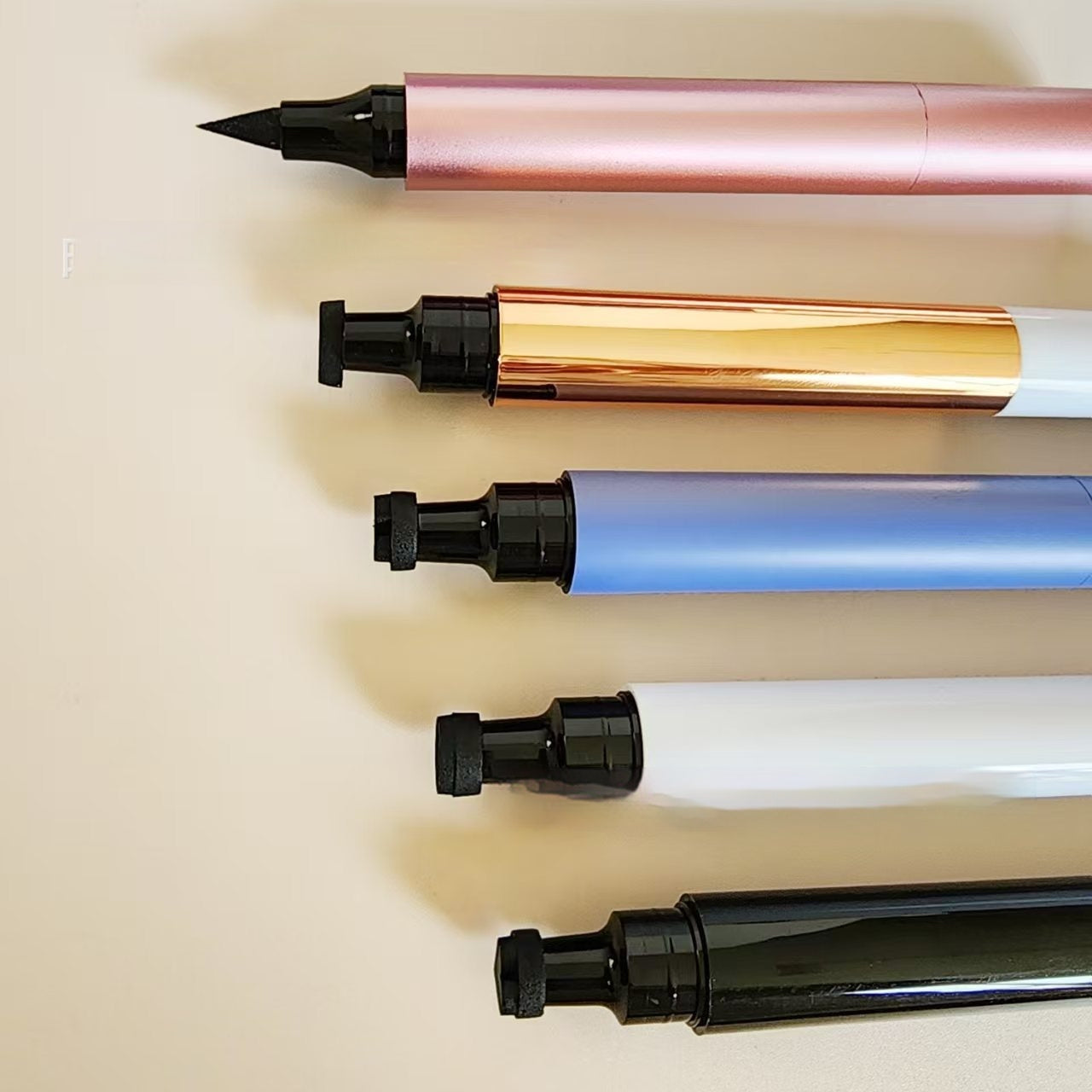Liquid Eyeliner Seal Pen Set - Heart, Star, Smile Stamp & More - 4ml