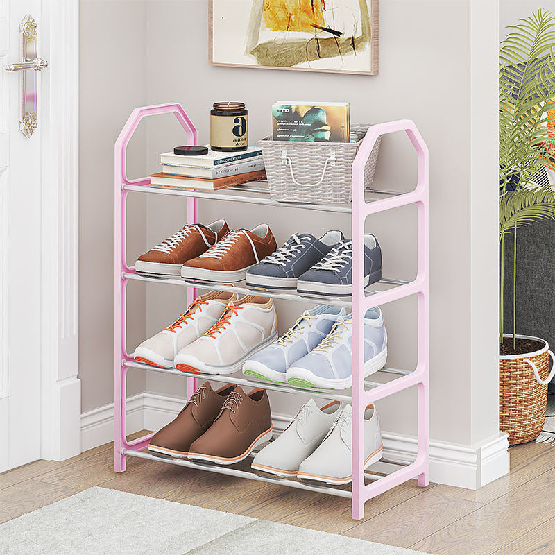 Trapezoidal Home Shoe Cabinet with 4-5 Layers, Foldable Storage Organizer