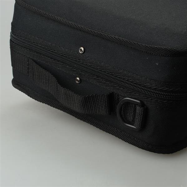 Black Square Violin Case with Thermometer and Buckle