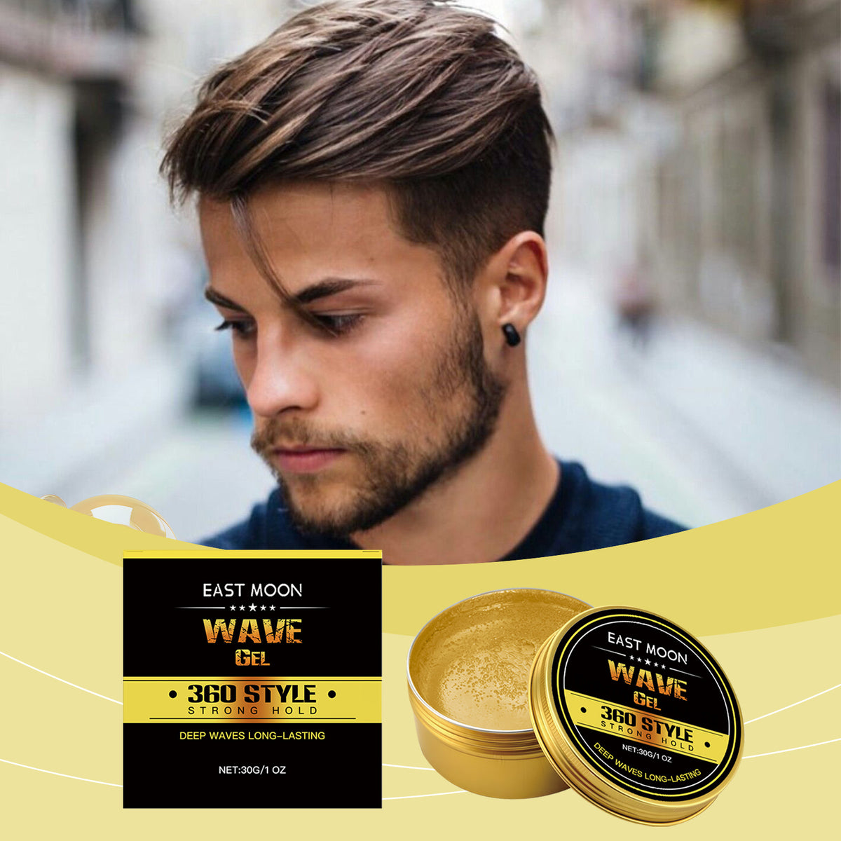 Men's Wave Shaping Hair Oil Long-lasting Refreshing