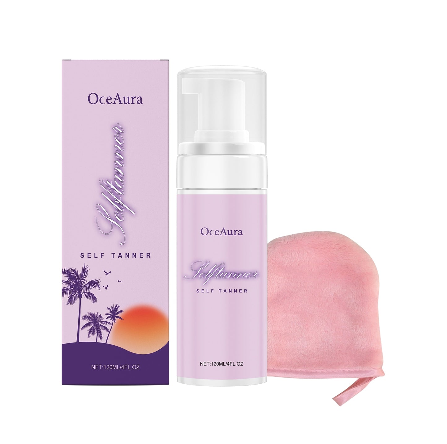 Sun Tanning Mousse - Nourishing Bronze Body Milk with Wheat & Neck Cream