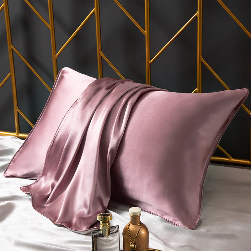 Double-Sided Ice Silk Pillowcase - Soft Rayon & Polyester Bedding Cover
