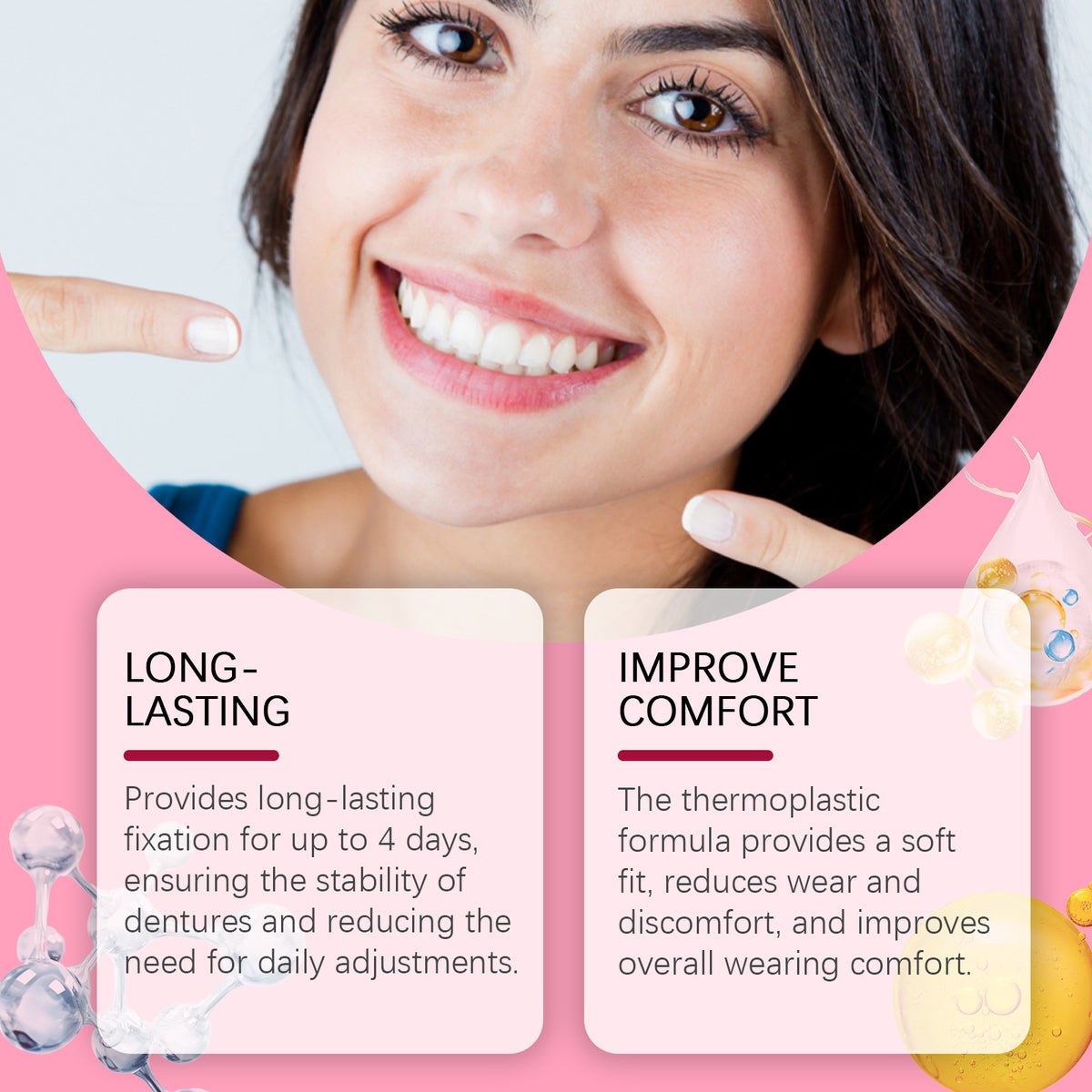 Dentures Fixed Adhesive Improves Comfort And Protects Gums
